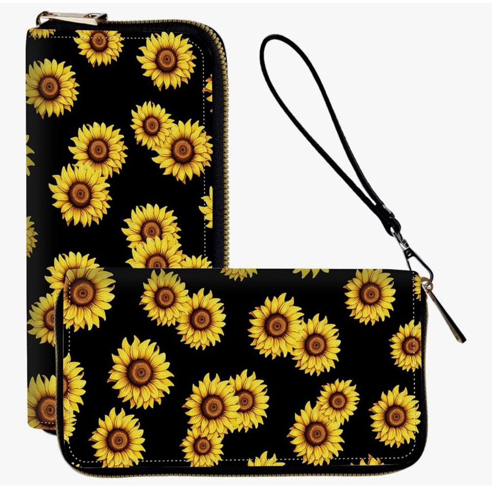 Wallets for Women Cute Wristlet Wallets with Zipper RFID Blocking,PU